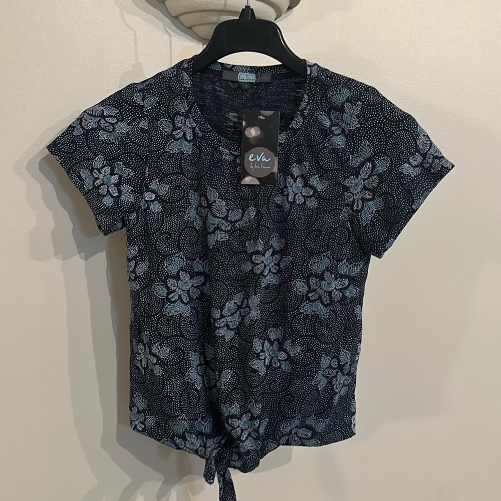 NWT Eva by Eva Franco Anthropologie tie knot tee​